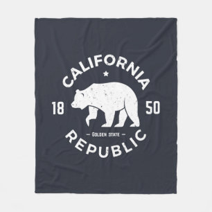 California Logo   De Golden-staat Fleece Deken