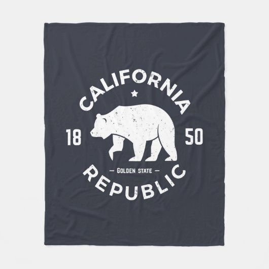 California Logo | De Golden-staat Fleece Deken (Voorkant)