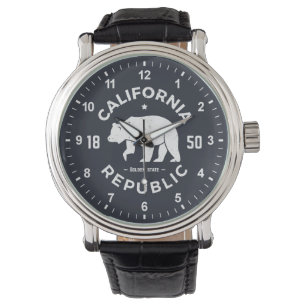 California Logo   De Golden-staat Horloge