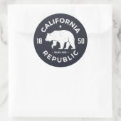 California Logo | Golden State Ronde Sticker (Tas)