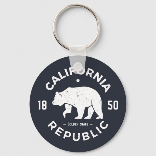 California Logo | Golden State Sleutelhanger (Voorkant)