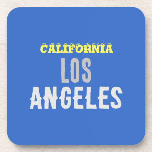 California Los Angeles City USA Retro  Blue Bier Onderzetter