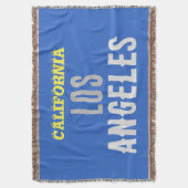California Los Angeles City USA Retro  Blue Deken (Voorkant Verticaal)
