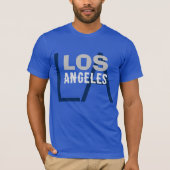 California Los Angeles City USA Retro  Blue T-shirt (Voorkant)