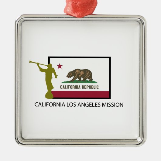 CALIFORNIA LOS ANGELS MISSIE LDS CTR METALEN ORNAMENT (Voorkant)