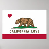 California Love Flag Poster (Voorkant)