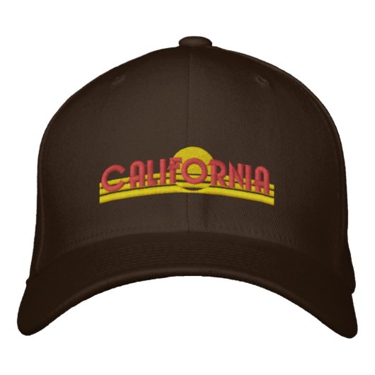 California Love Geborduurde Pet (Voorkant)