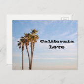 California Love | Palmbomen Briefkaart (Voorkant / Achterkant)