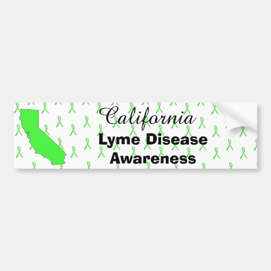 California Lyme Disease Awareness Bumpersticker (Voorkant)