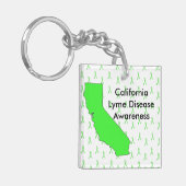 California Lyme Disease Awareness Sleutelhanger (Voorkant Links)