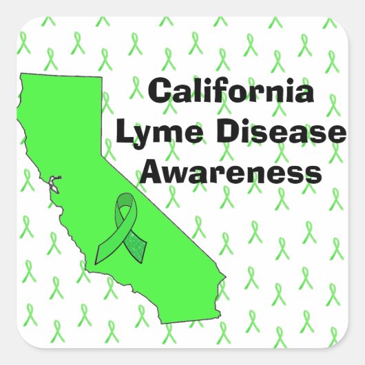 California Lyme Disease Awareness Sticker (Voorkant)