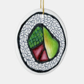 California Maki Sushi Roll Japans Food Keramisch Ornament (Rechts)