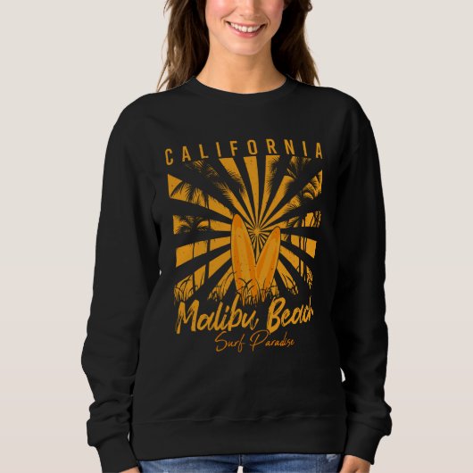 California Malibu Beach Surf Paradise Summ Trui (Voorkant)