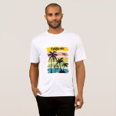 California Malibu Beach  Surf T-shirt (Voorkant volledig)