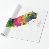 California Map Cadeaupapier (Uitgerold)