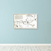 California Map Canvas Afdruk (Insitu (Houten vloer))