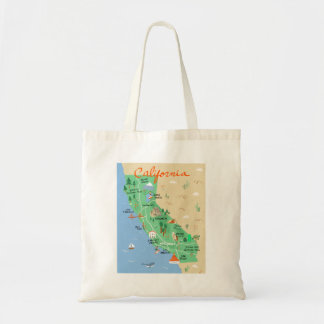 California Map Canvas tas