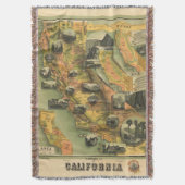 California Map Deken (Voorkant Verticaal)