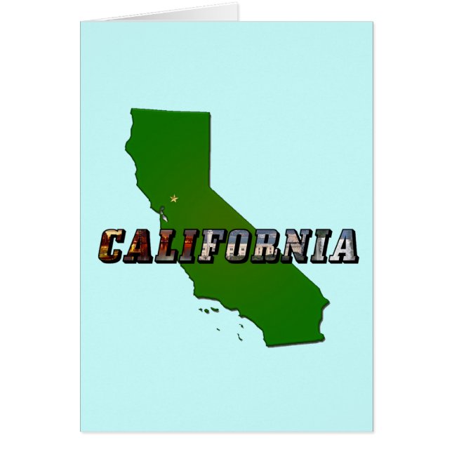 California Map en Afbeelding Text (Voorkant)