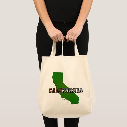 California Map en Afbeelding Text Tote Bag (Voorkant (product))