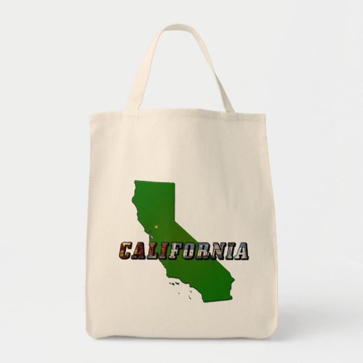 California Map en Afbeelding Text Tote Bag (Voorkant)