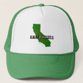 California Map en Afbeelding Text Trucker Pet (Voorkant)