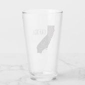 California Map Glas (Achterkant)