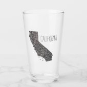 California Map Glas (Voorkant)
