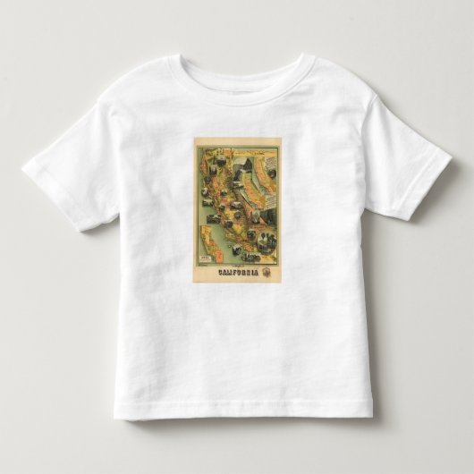 California Map Kinder Shirts (Voorkant)