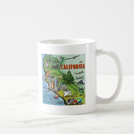 California Map Koffiemok (Rechts)
