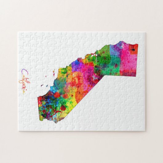 California Map Legpuzzel (Horizontaal)