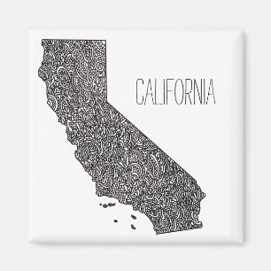California Map Magneet