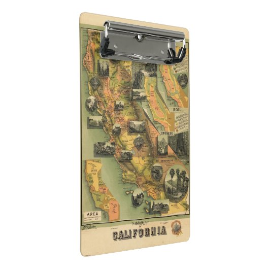 California Map Mini Klembord (Schuin)