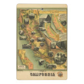 California Map Mini Klembord (Achterkant)