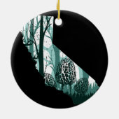 California Map Morel Mushroom Hunting Shrooming Keramisch Ornament (Achterkant)