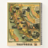 California Map Notitieboek (Achterkant)