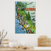 California Map Poster (Keuken)