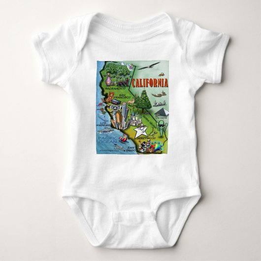 California Map Romper (Voorkant)