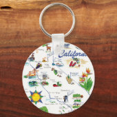 California Map sleutelhanger (Voorkant)