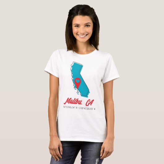 California Map T-shirt (Voorkant volledig)