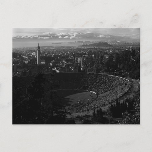 California Memorial Stadium, UC Berkeley, 1966 Briefkaart (Voorkant)