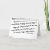 California Memorial Stadium, UC Berkeley Kaart (Achterkant)