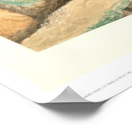 California Miners Working an Arrastra (0111A) Poster (Hoek)