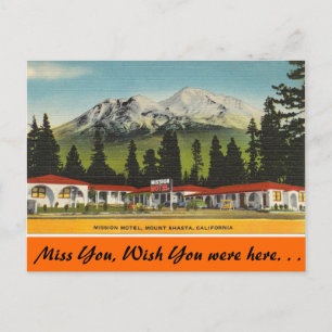 California, Mission Motel Briefkaart