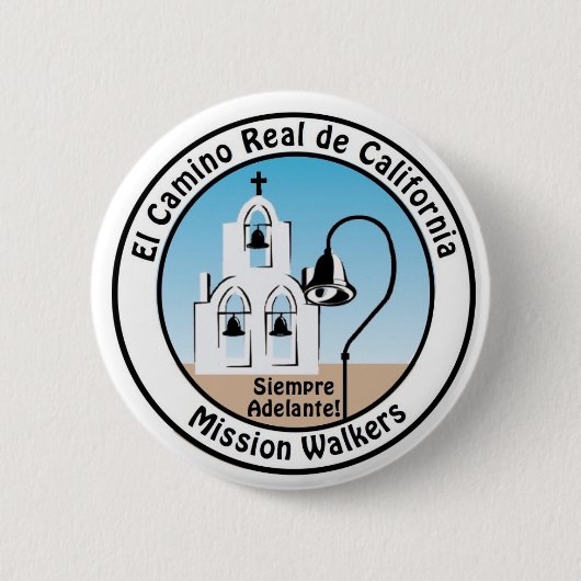 California Mission Walkers Button (Voorkant)
