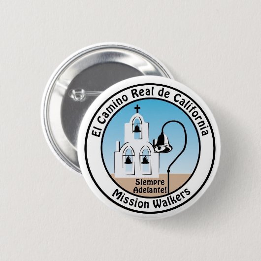 California Mission Walkers Button (Voorkant /achterkant)