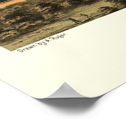 California, MO Panoramic Map - 1869 Poster (Hoek)