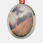 California Monterey Cypress Lone Tree Metalen Ornament (Links)