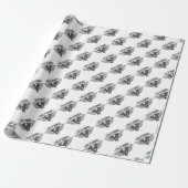 California Motorcycle Wings Cadeaupapier (Uitgerold)