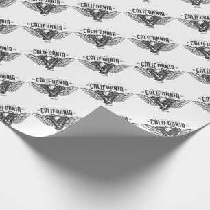 California Motorcycle Wings Cadeaupapier